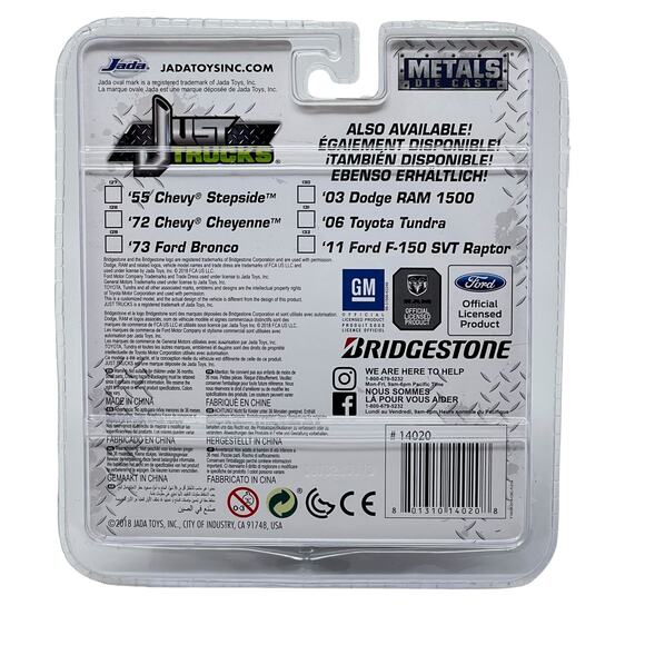 Jada Toys "Just Trucks" 1973 Black Ford Bronco Die-Cast Replica 1/32 Scale NIP - Picture 6 of 6